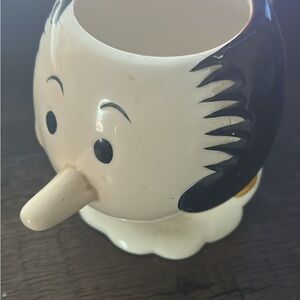 Black and White Ceramic Character Mug